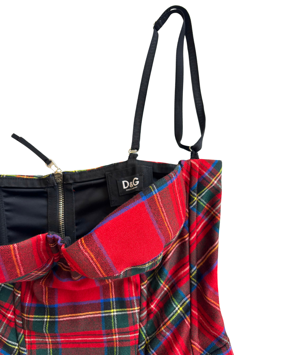 Dolce & Gabbana Tartan Corset | Fall-Winter 1999