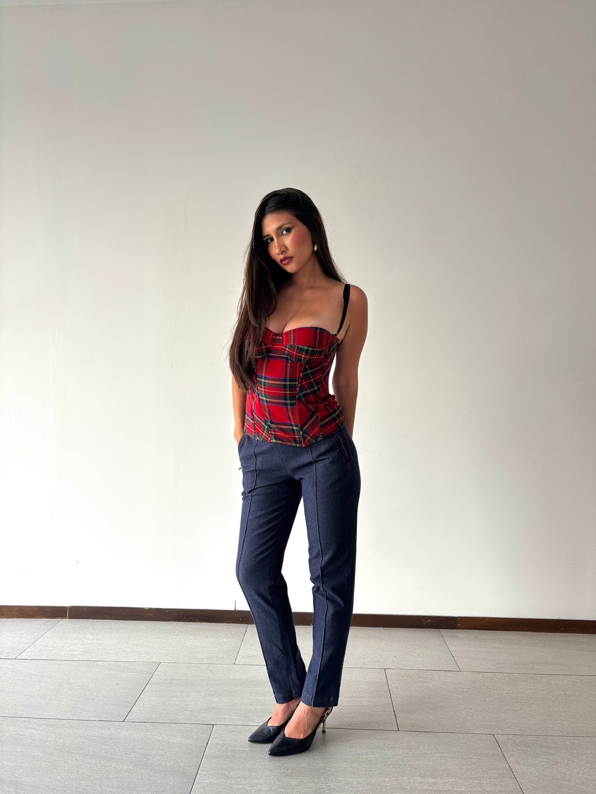 Dolce & Gabbana Tartan Corset | Fall-Winter 1999