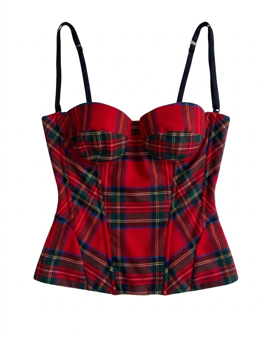 Dolce & Gabbana Tartan Corset | Fall-Winter 1999